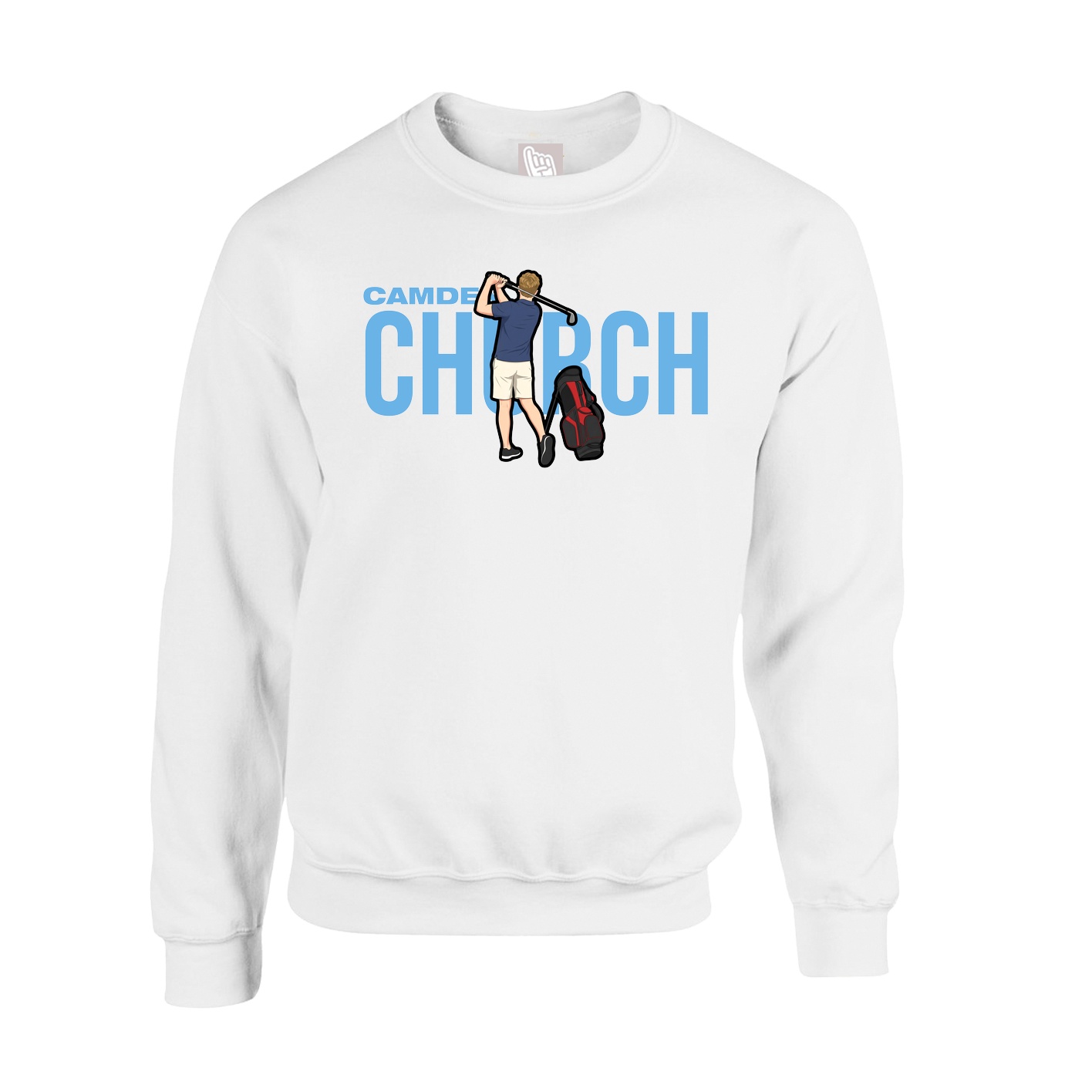 Fleece Crew — Player Name in White