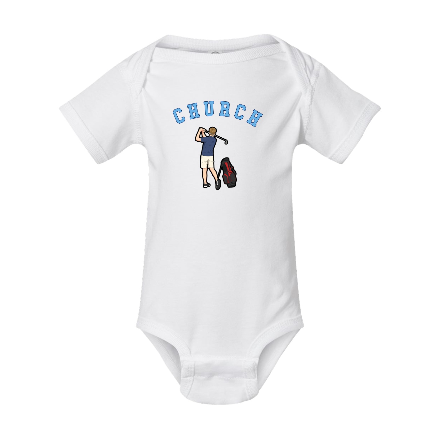 Baby Onesie — Shirsey Arch in White