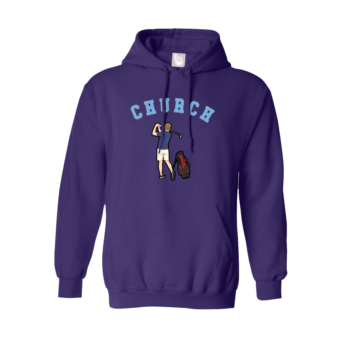 Youth Hoodie — Shirsey Arch in Purple