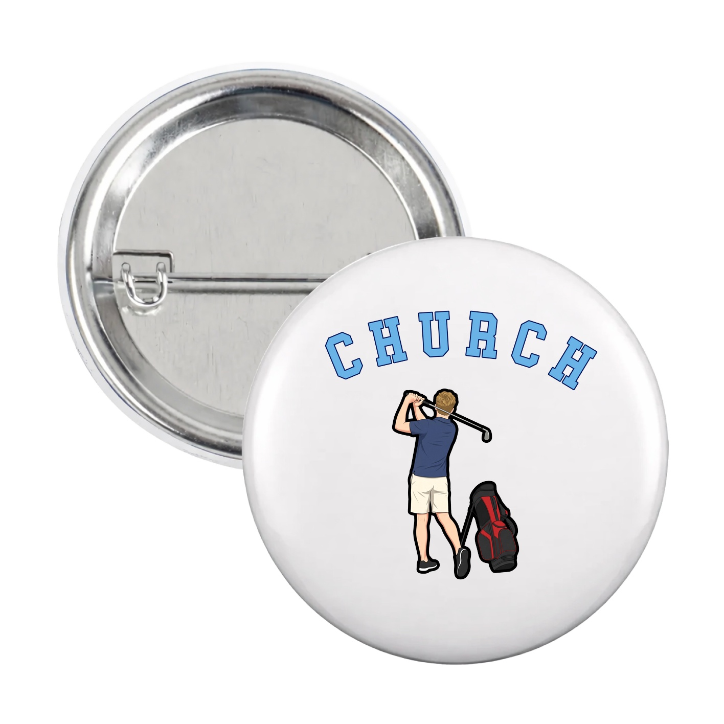 Game Day Button — Shirsey Arch in White