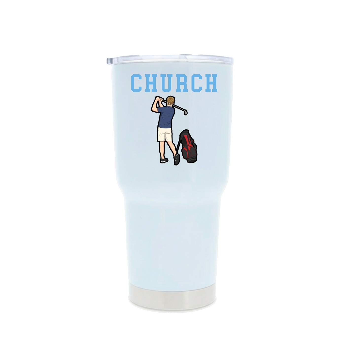 30oz Stainless Steel Tumbler — Shirsey in White