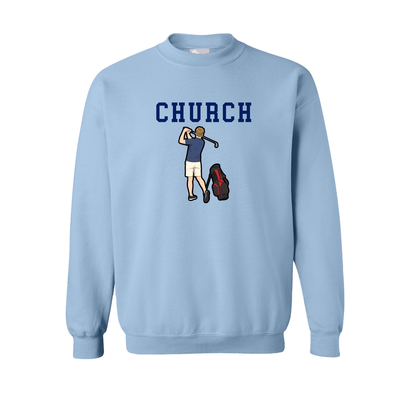 Fleece Crew — Shirsey in Light Blue