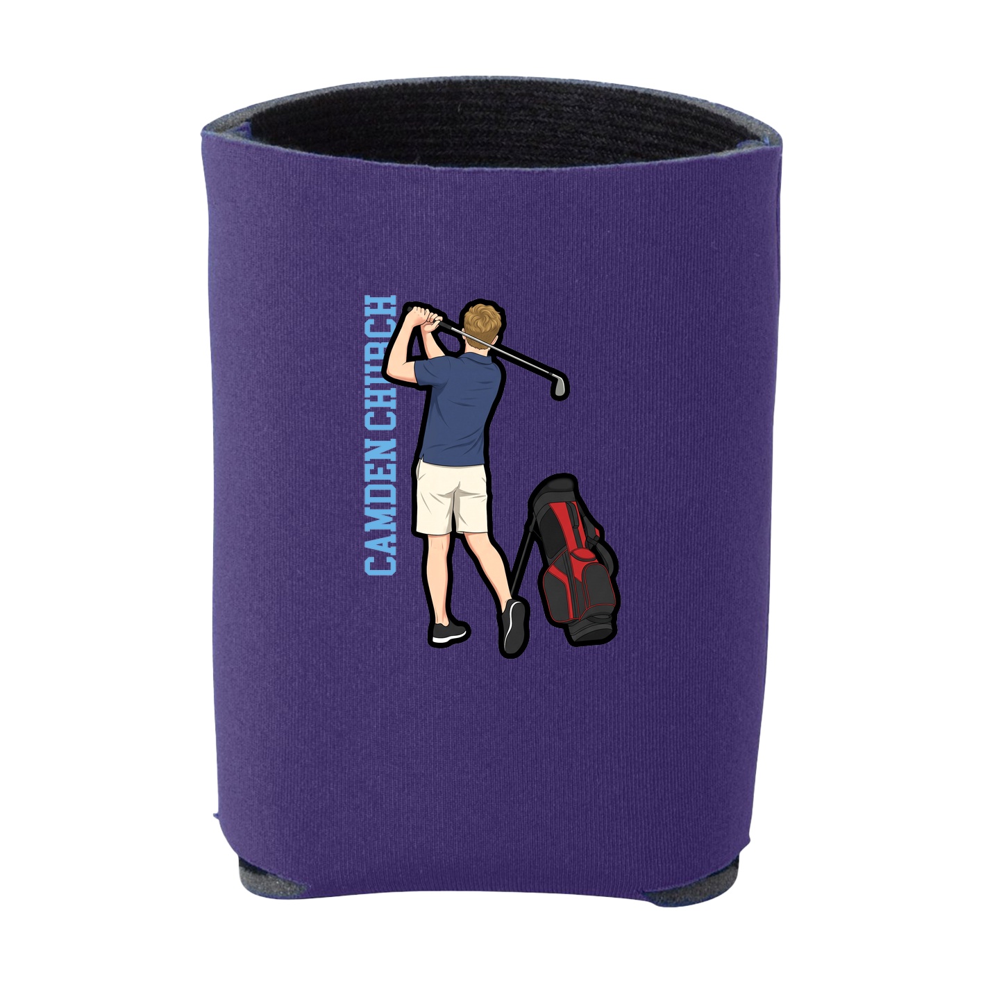 Can Holder — Name Vertical in Purple