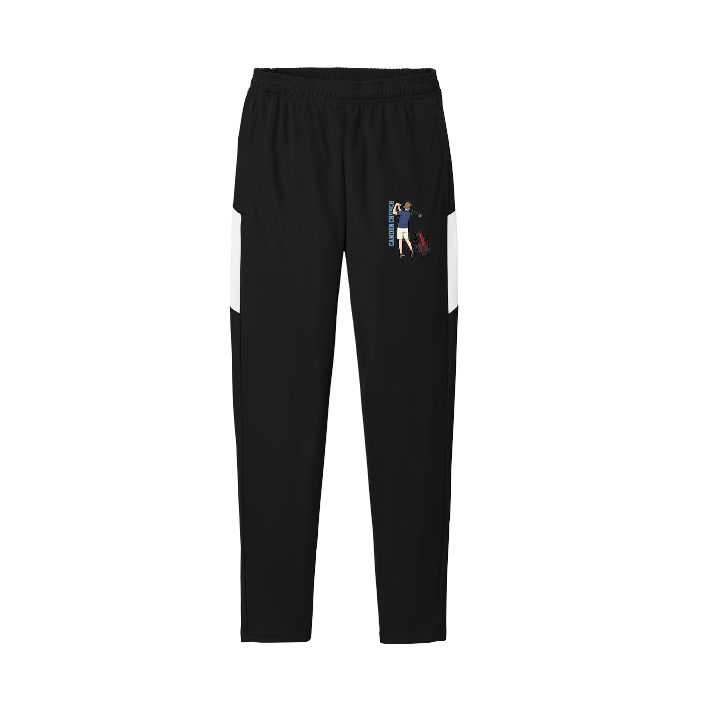 Team Travel Pant — Name Vertical in Black/White