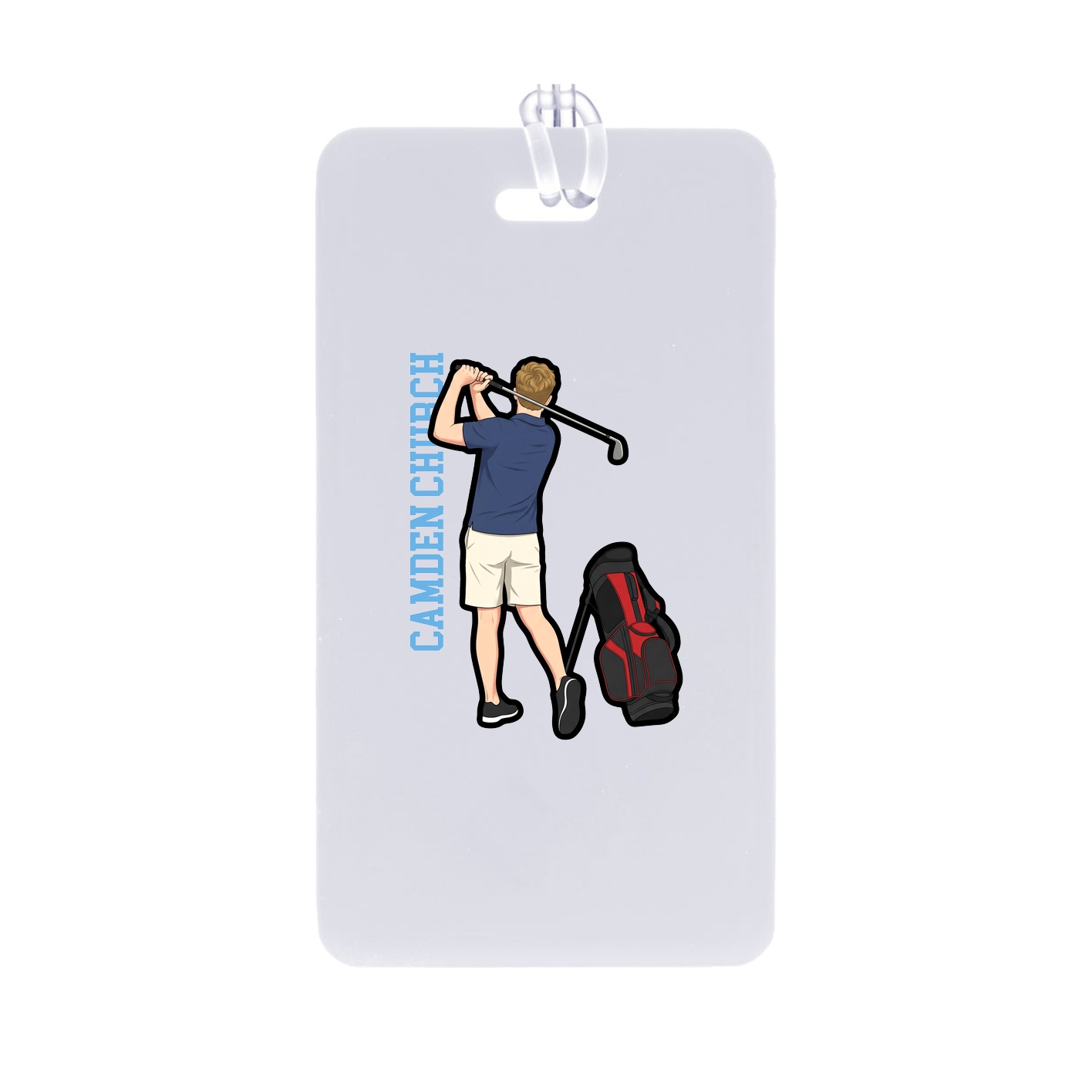 Bag Tag — Name Vertical in Classic