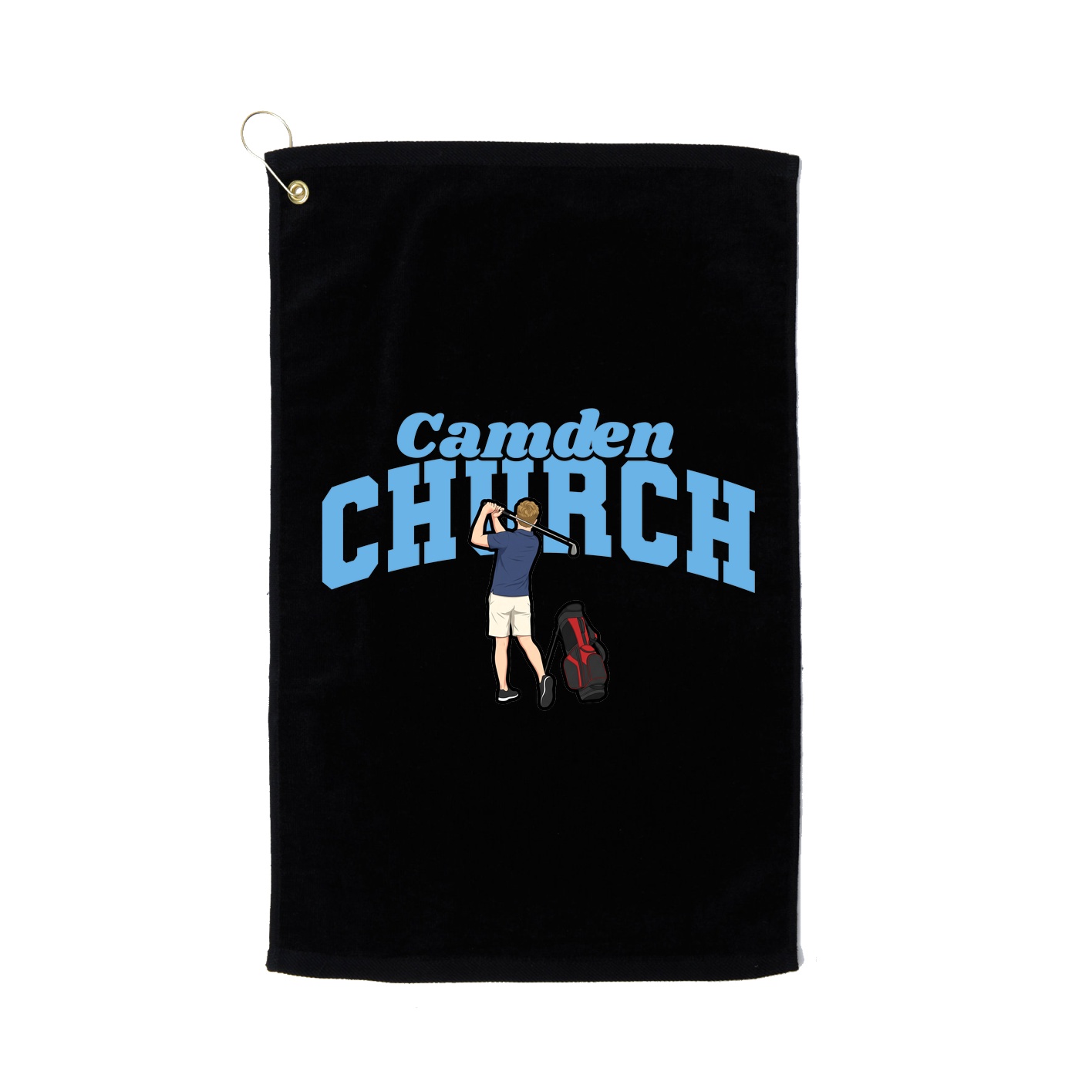 Golf Towel — Signature Arch in Black