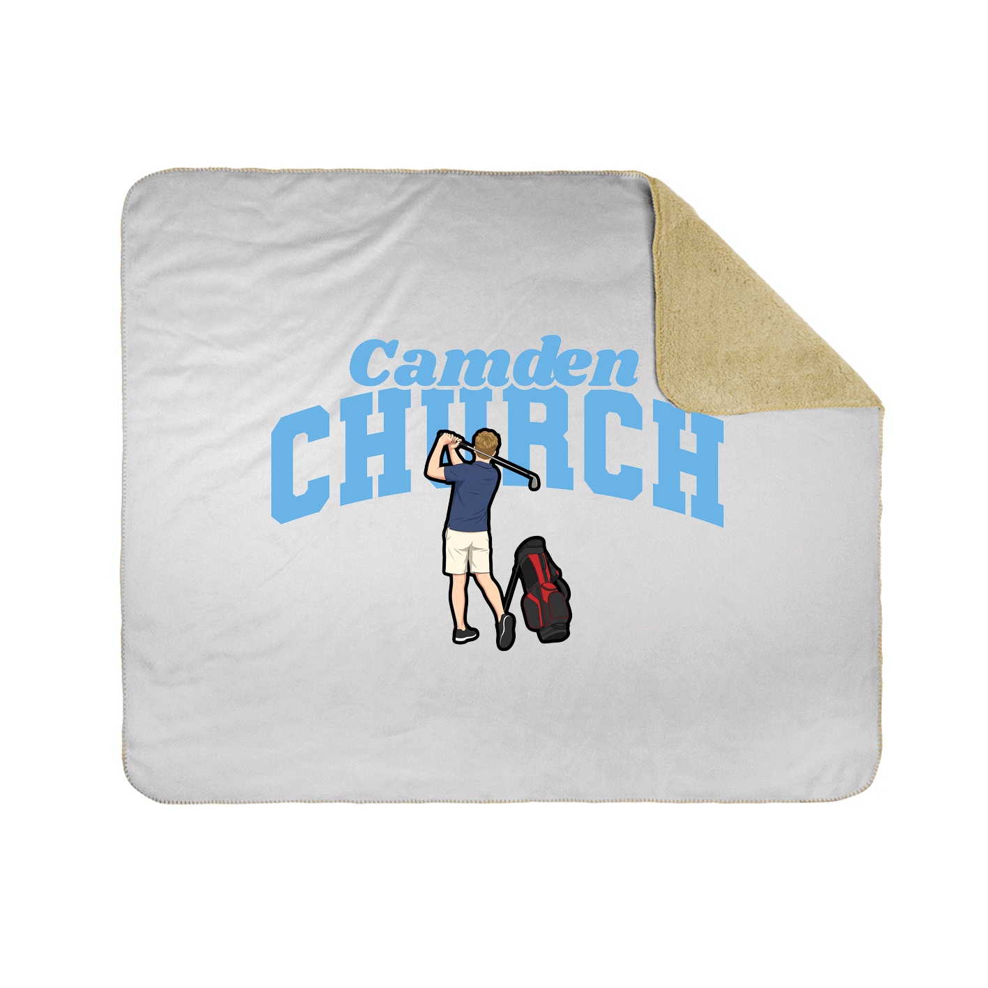 Throw Blanket — Signature Arch in White