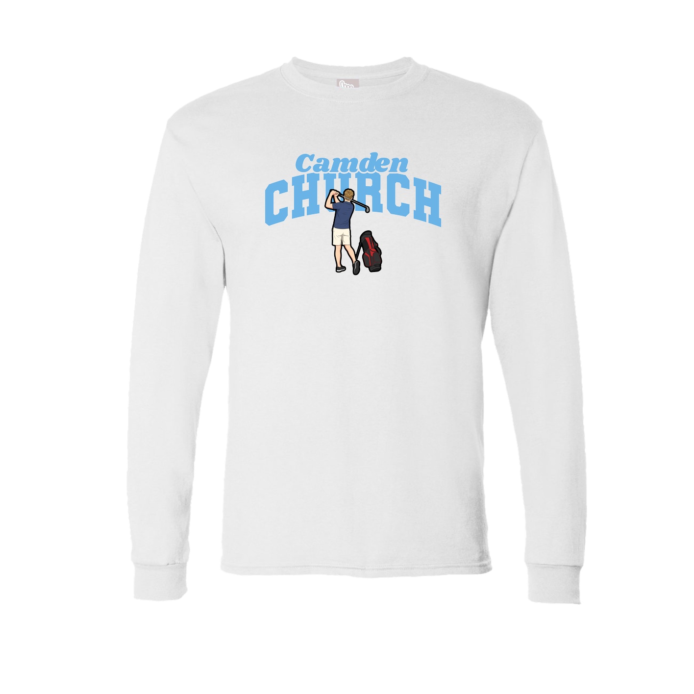 Long Sleeve Tee — Signature Arch in White