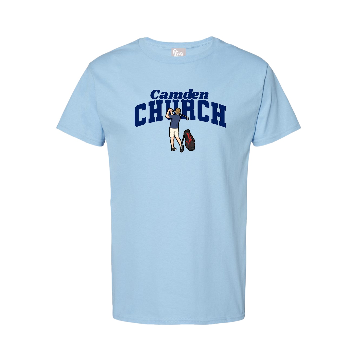 Youth Tee — Signature Arch in Light Blue