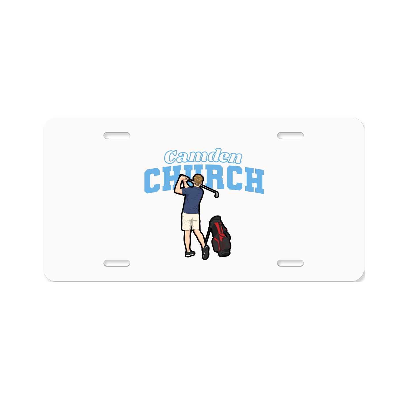 License Plate — Name Arch in Classic