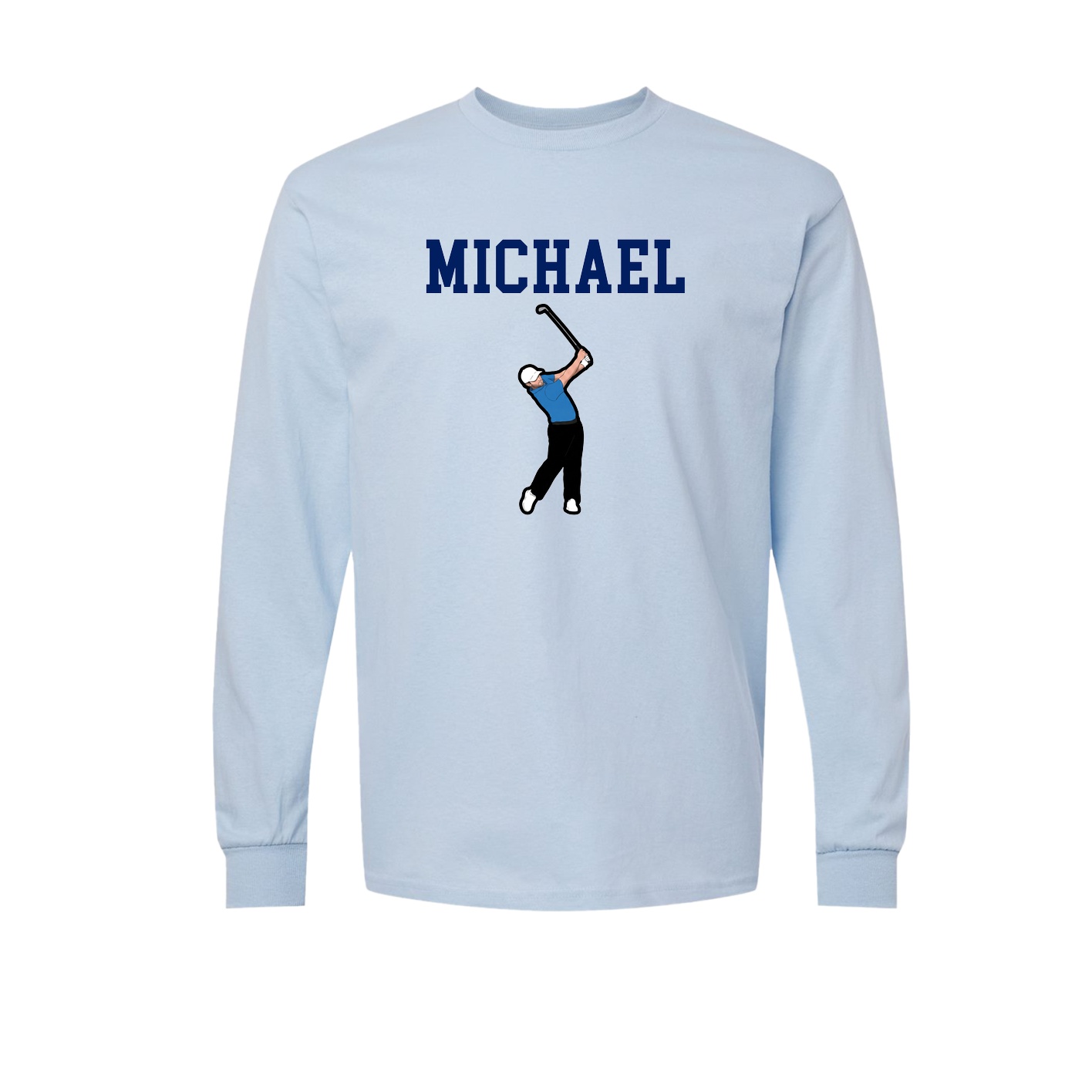 Long Sleeve Tee — Shirsey in Light Blue