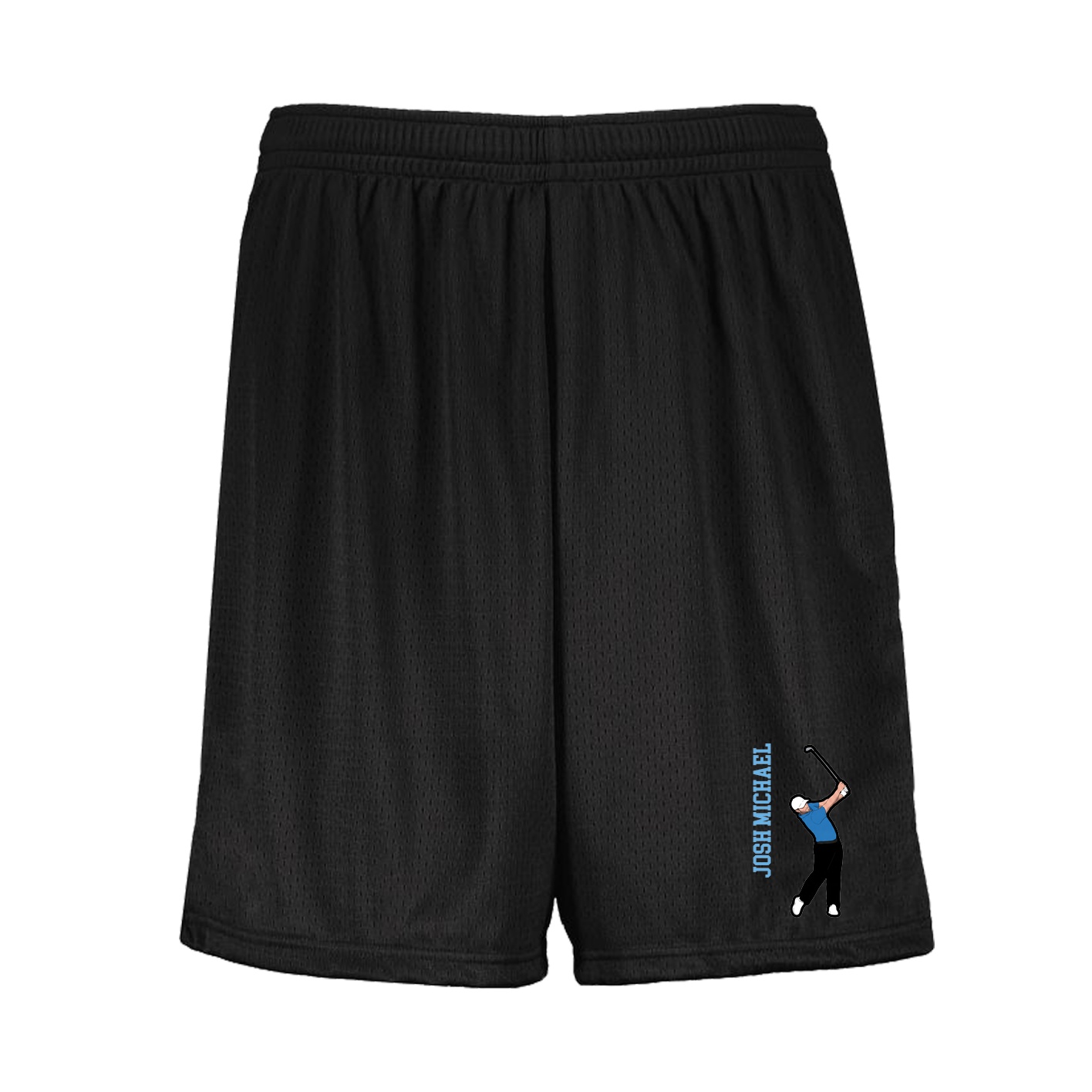 Shorts — Name Vertical in Black