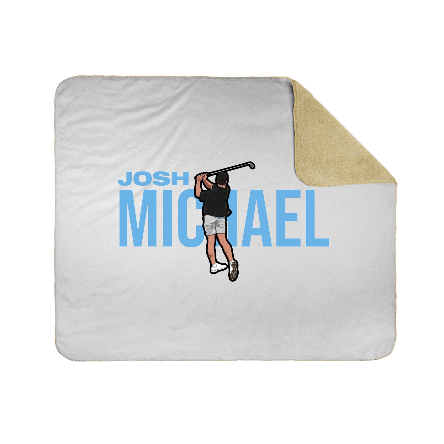 Throw Blanket — Player Name in White