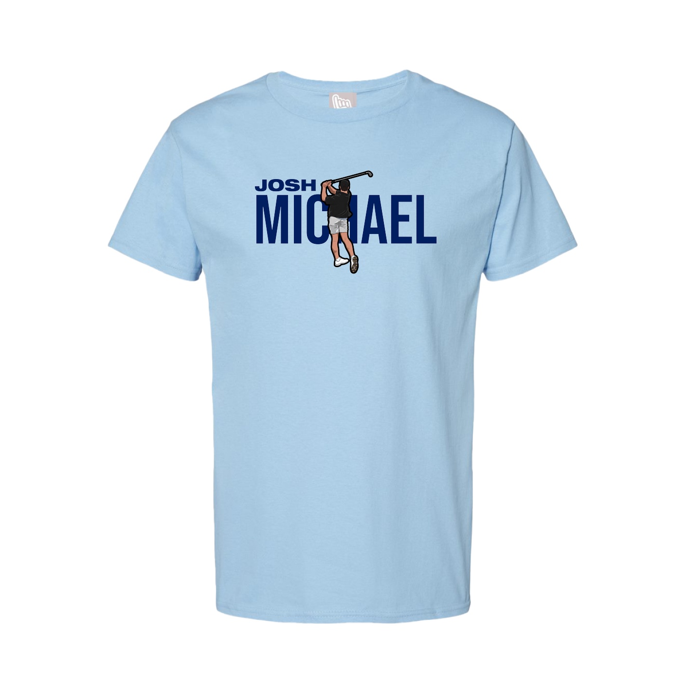 Youth Tee — Player Name in Light Blue