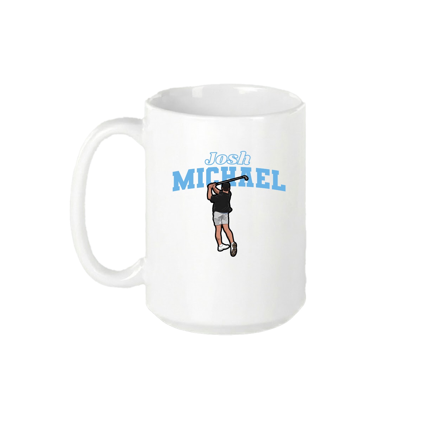 15oz Coffee Mug — Name Arch in White