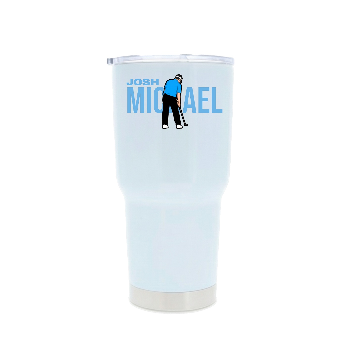 30oz Stainless Steel Tumbler — Player Name in White