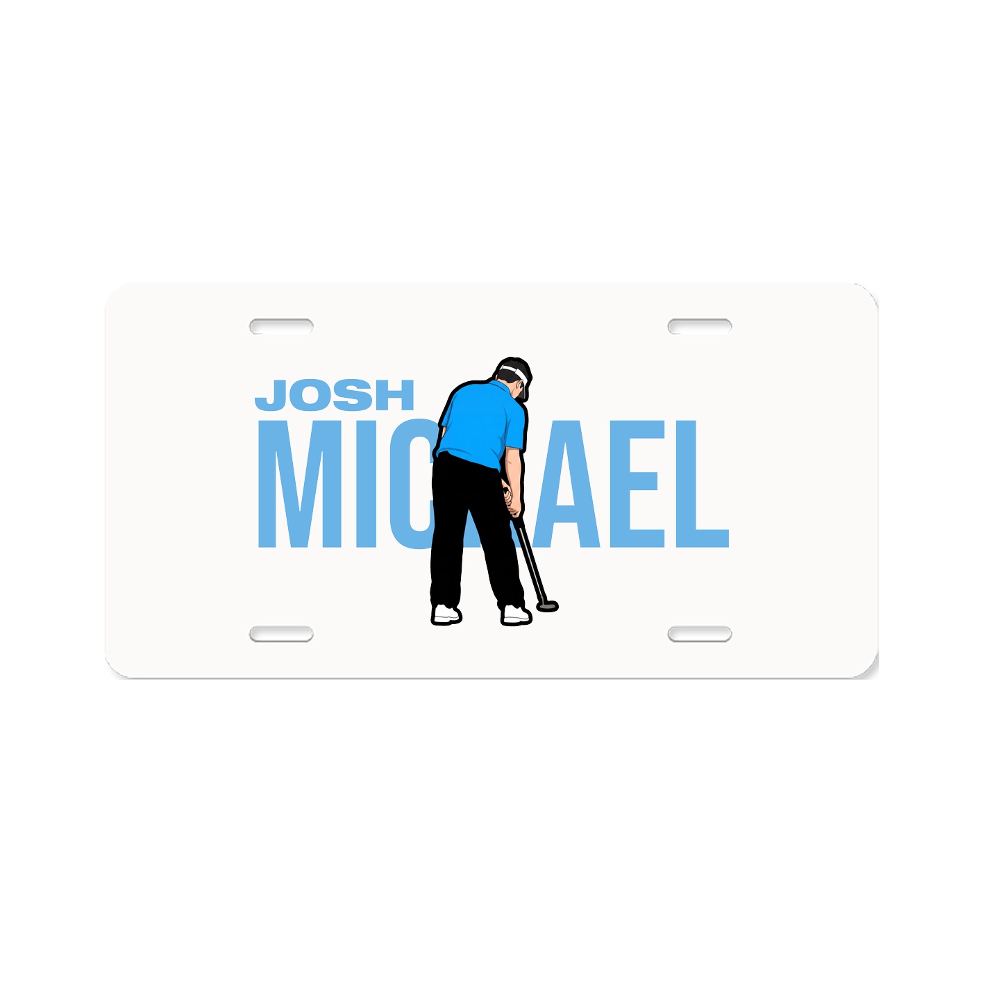 License Plate — Player Name in Classic