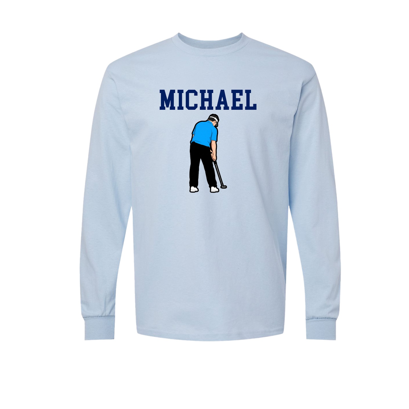 Long Sleeve Tee — Shirsey in Light Blue