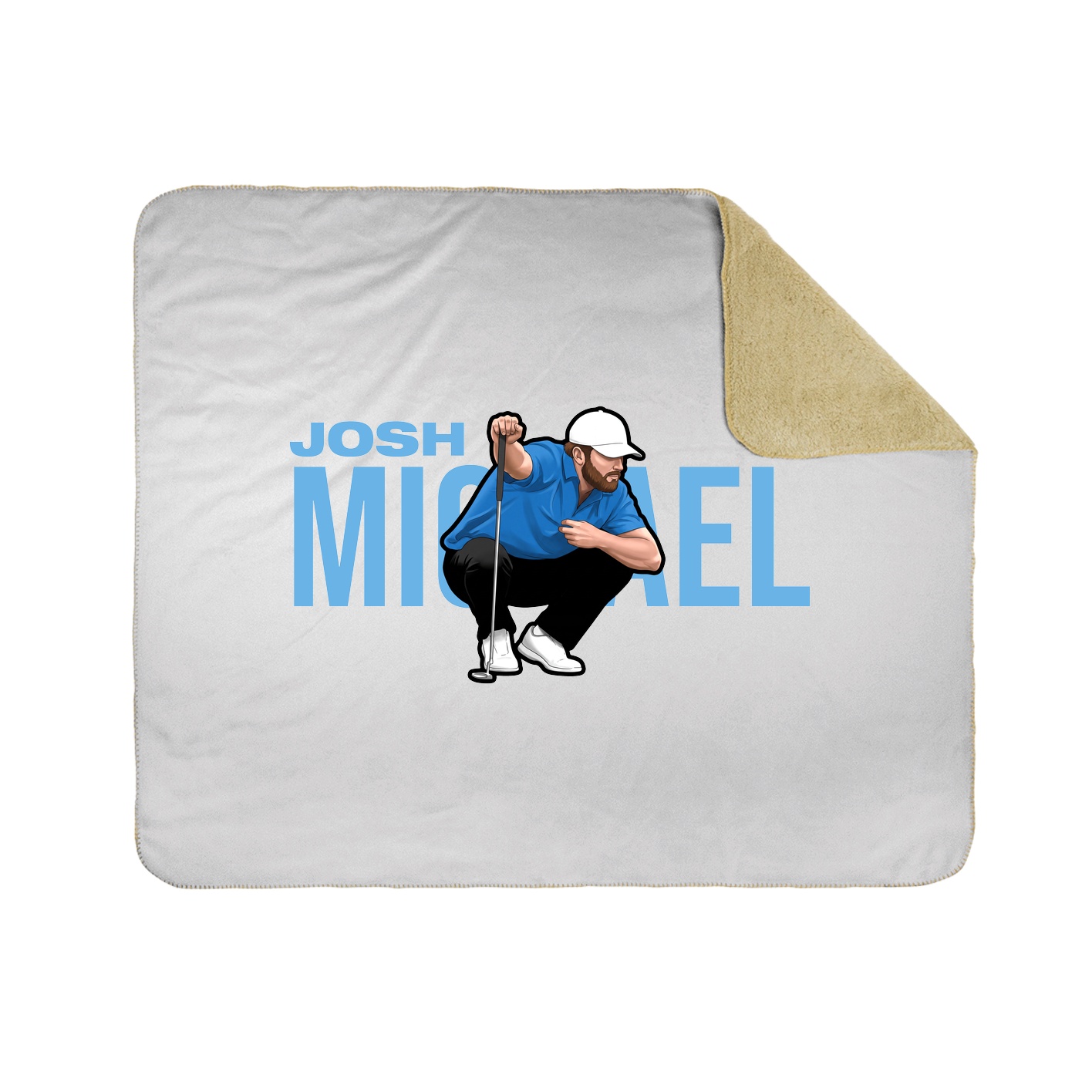 Throw Blanket — Player Name in White