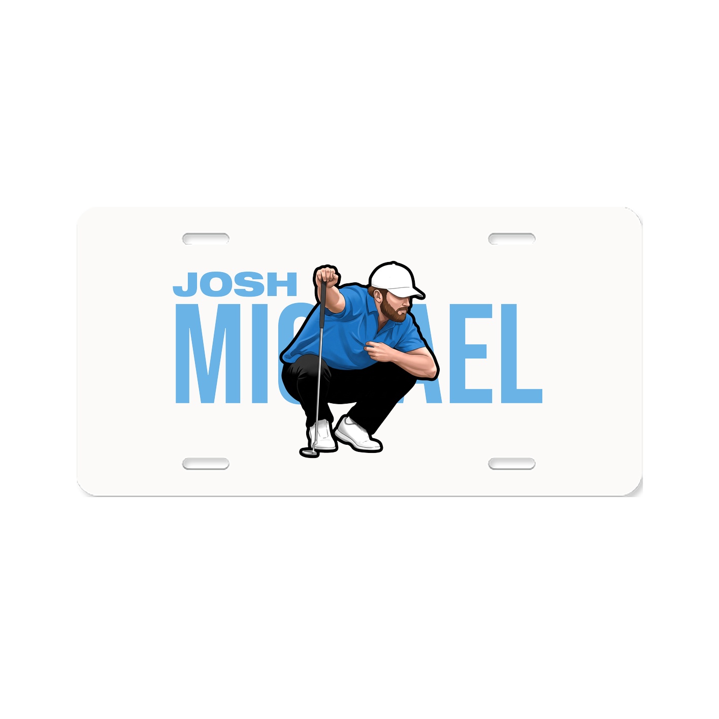 License Plate — Player Name in Classic