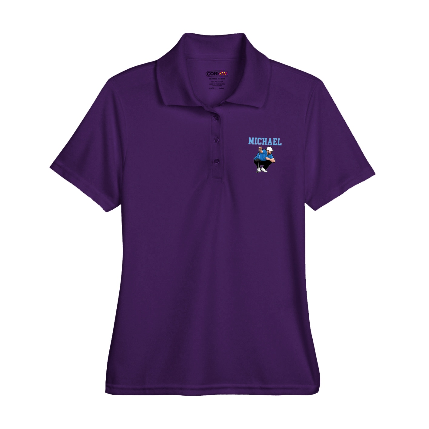 Womens Performance Polo — Shirsey in Purple