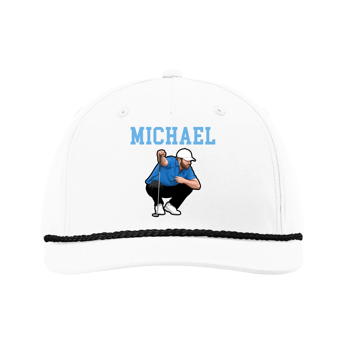 Five-Panel Classic Rope Cap — Shirsey in White