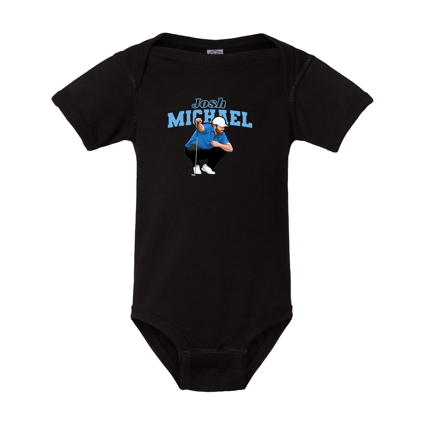Baby Onesie — Name Arch in Black