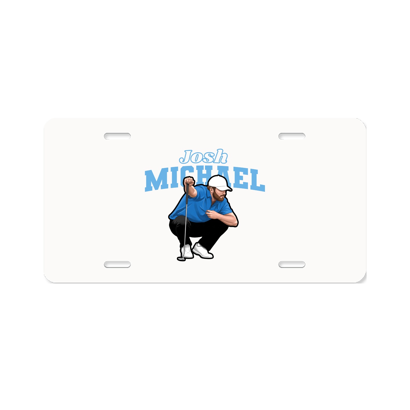 License Plate — Name Arch in Classic