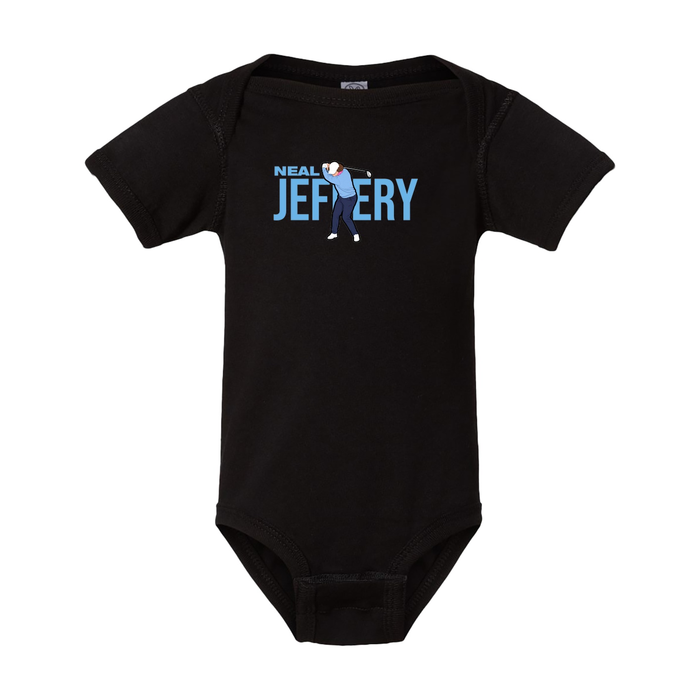 Baby Onesie — Player Name in Black