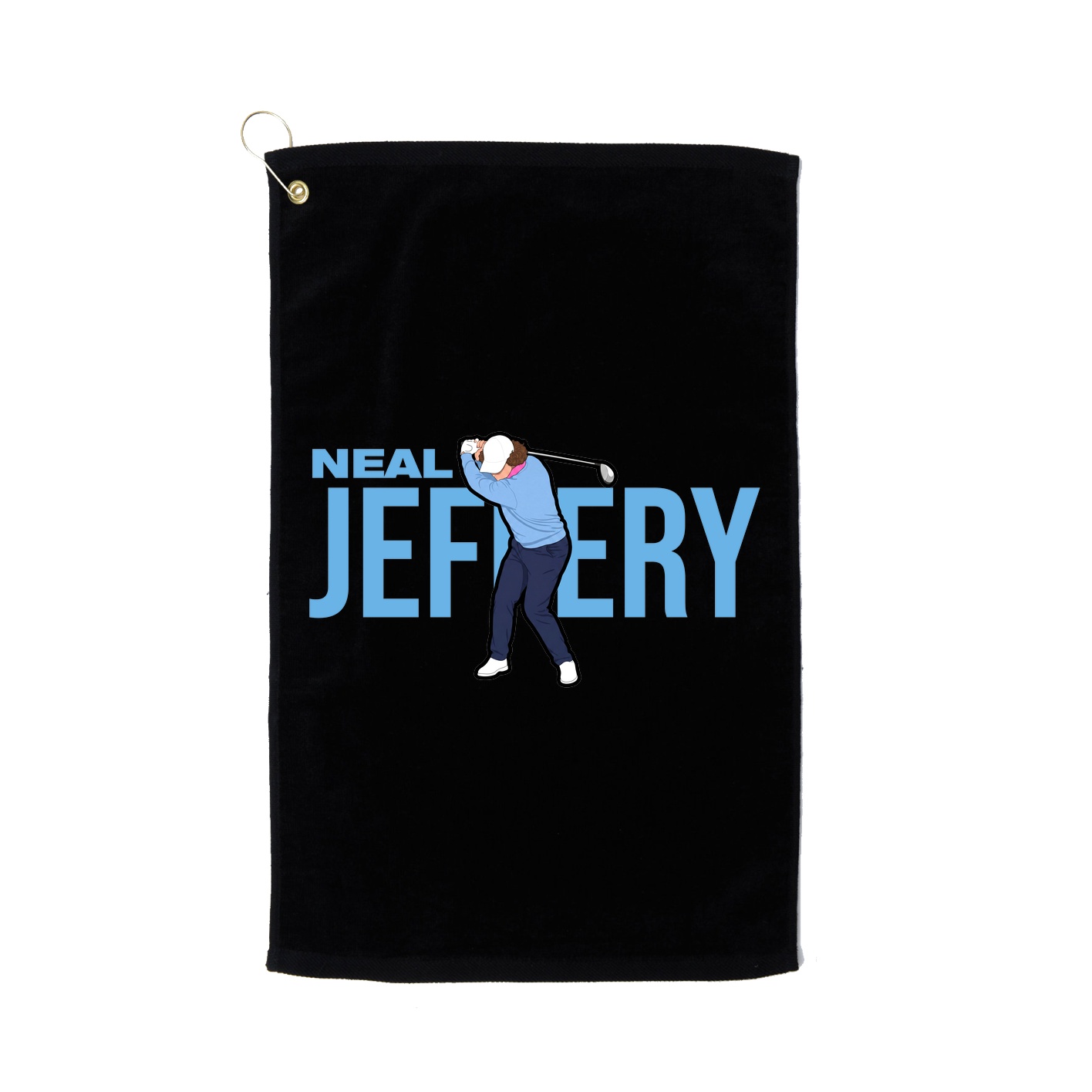 Golf Towel — Player Name in Black