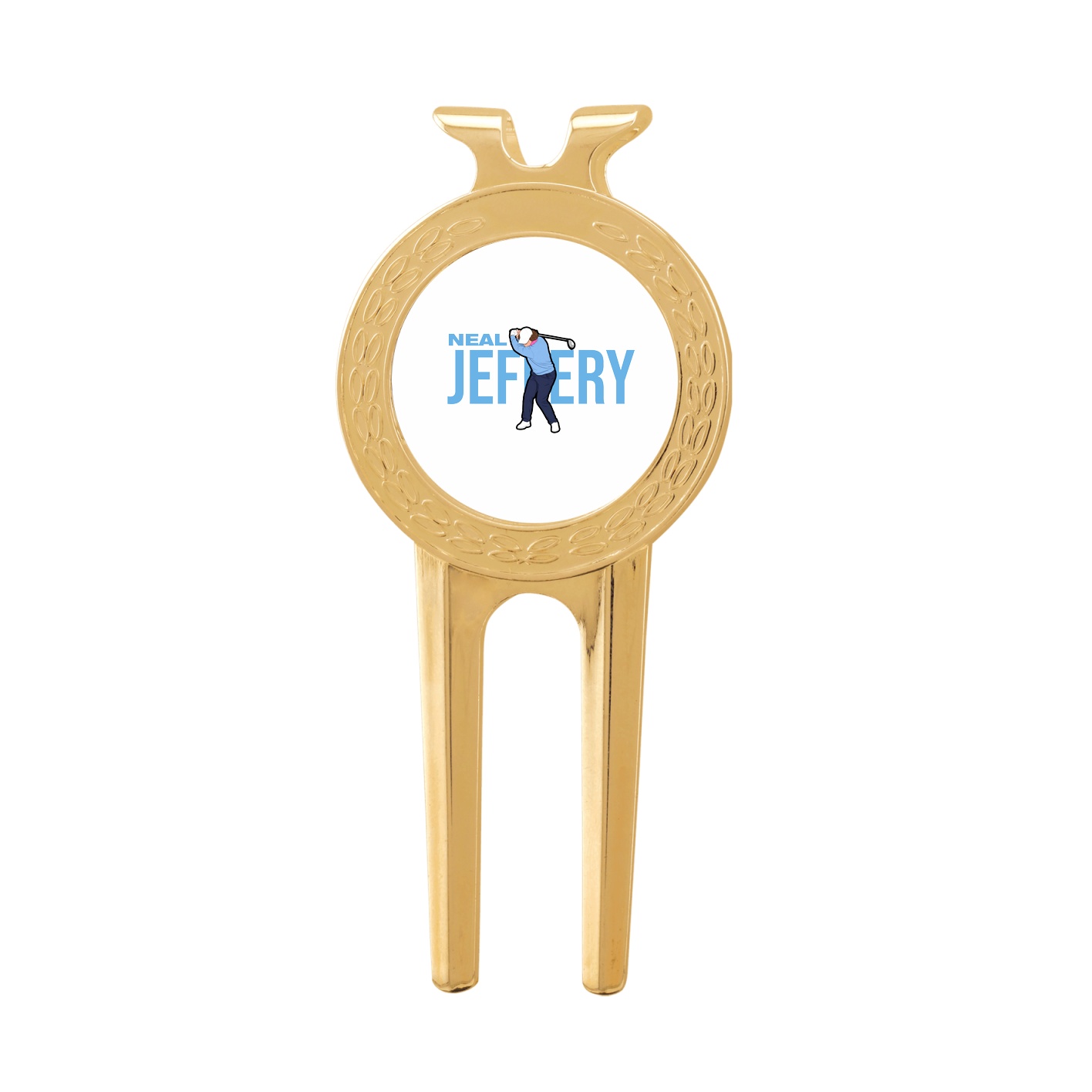 Divot Tool with Ball Marker — Player Name in Classic