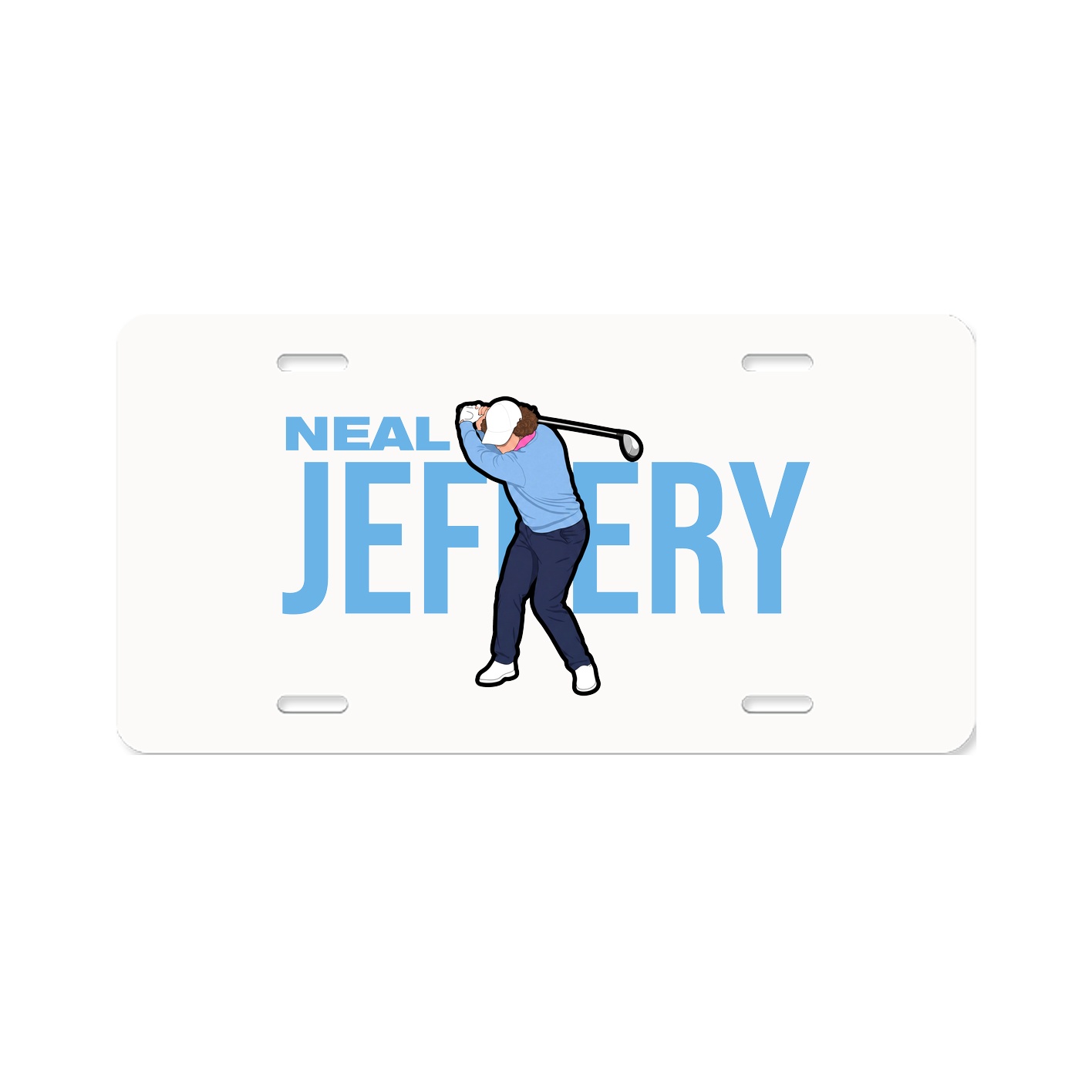 License Plate — Player Name in Classic