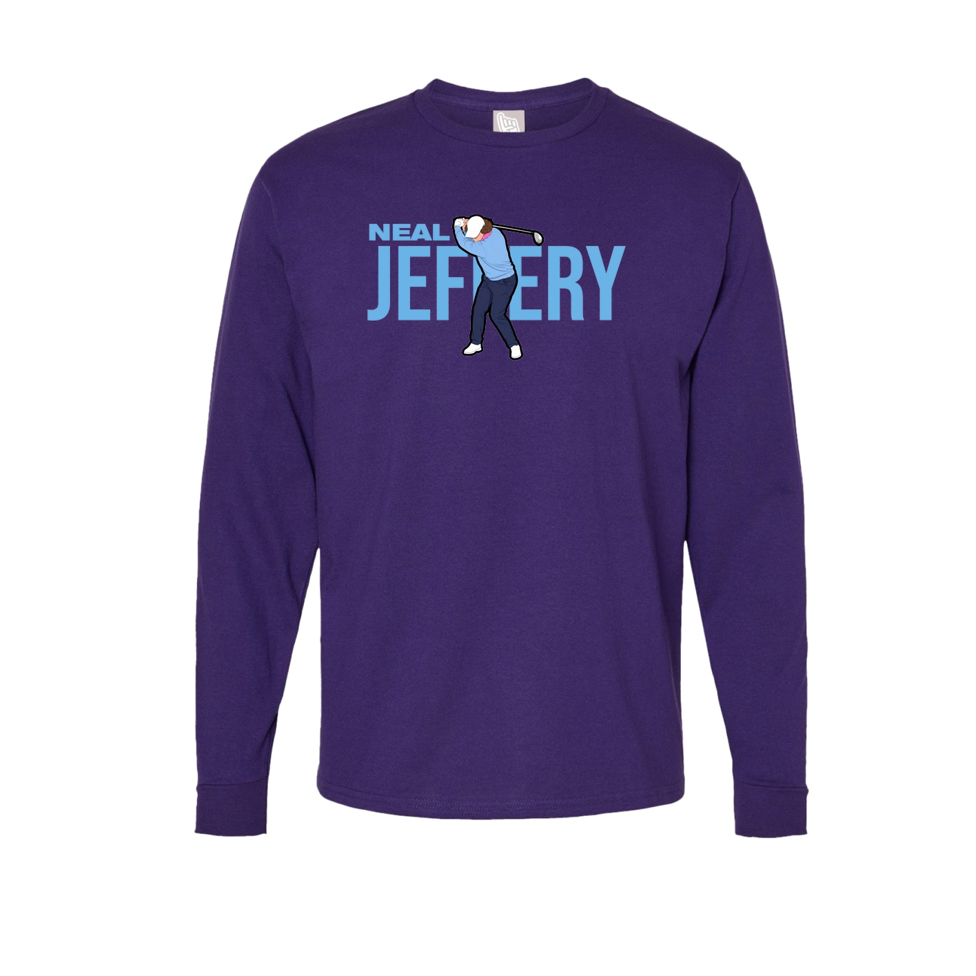 Long Sleeve Tee — Player Name in Purple