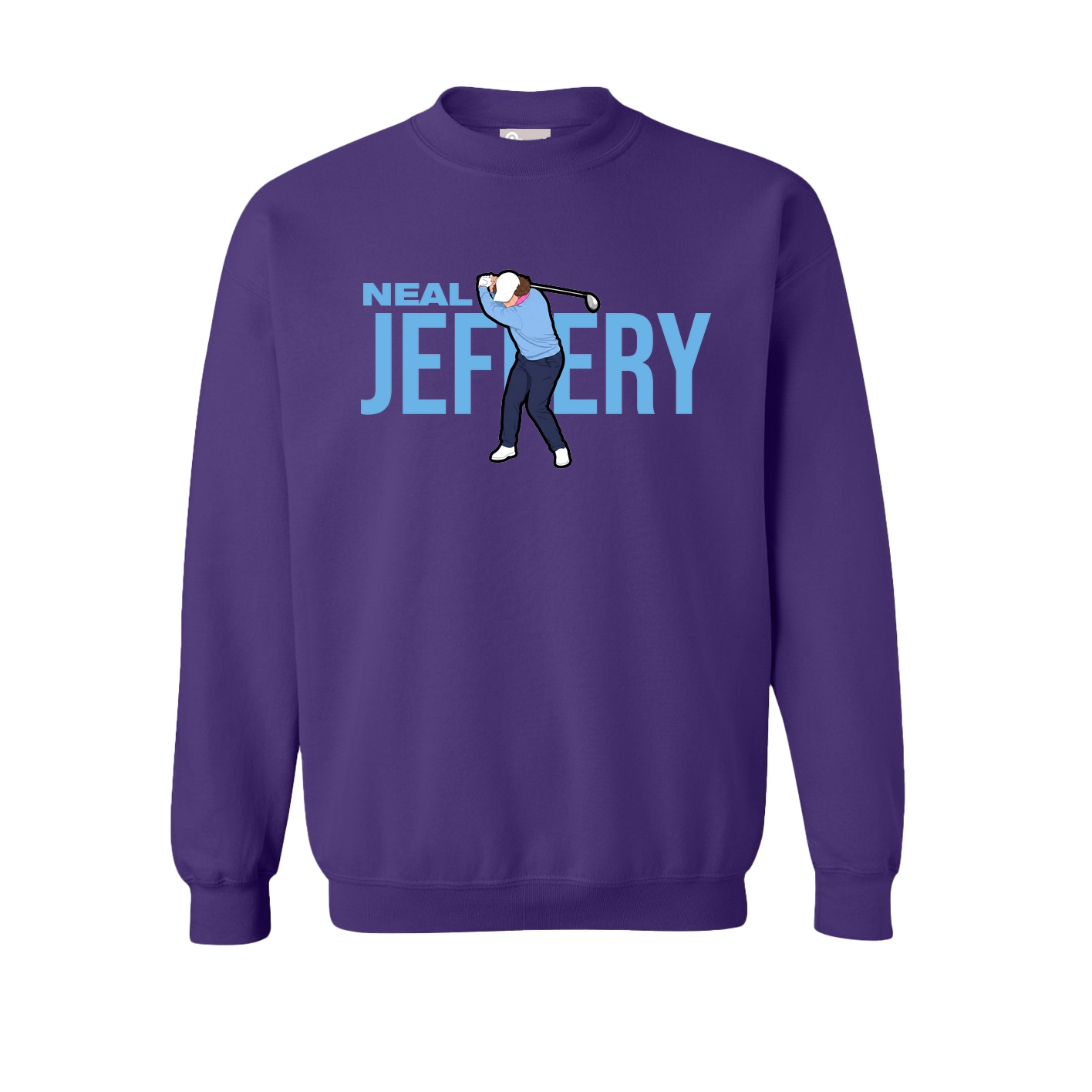 Fleece Crew — Player Name in Purple