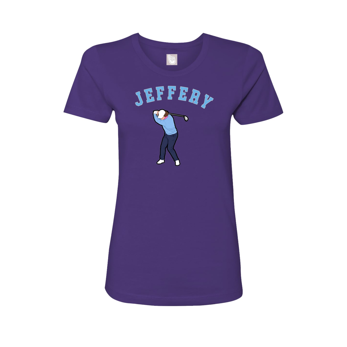 Fitted Women's Tee — Shirsey Arch in Purple