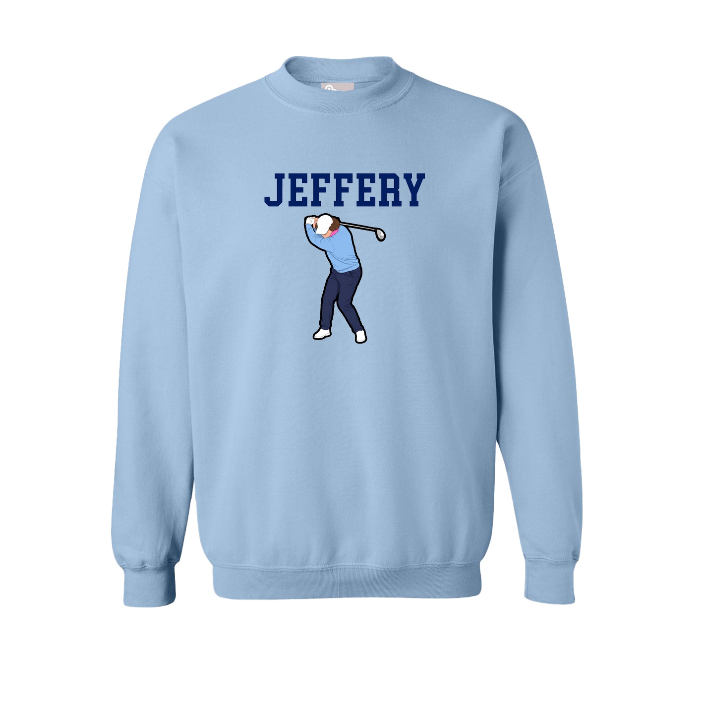 Fleece Crew — Shirsey in Light Blue