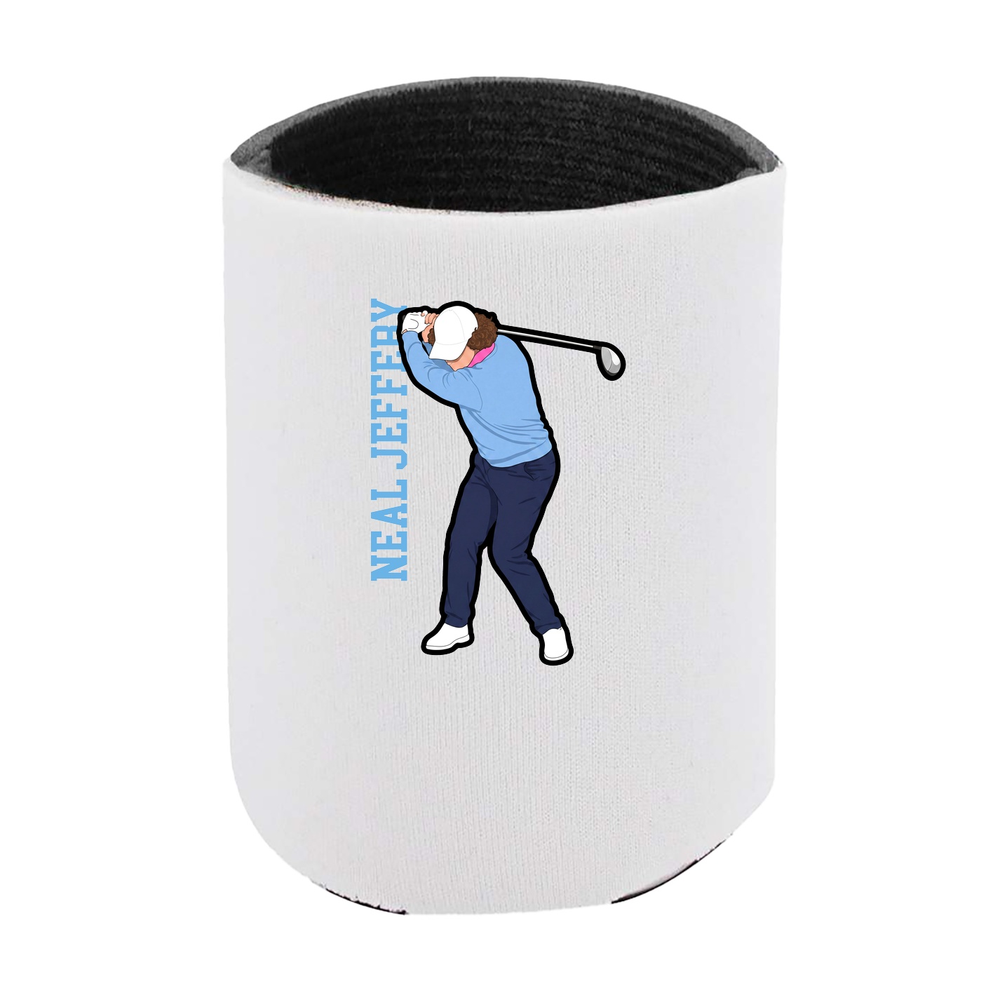 Can Holder — Name Vertical in White