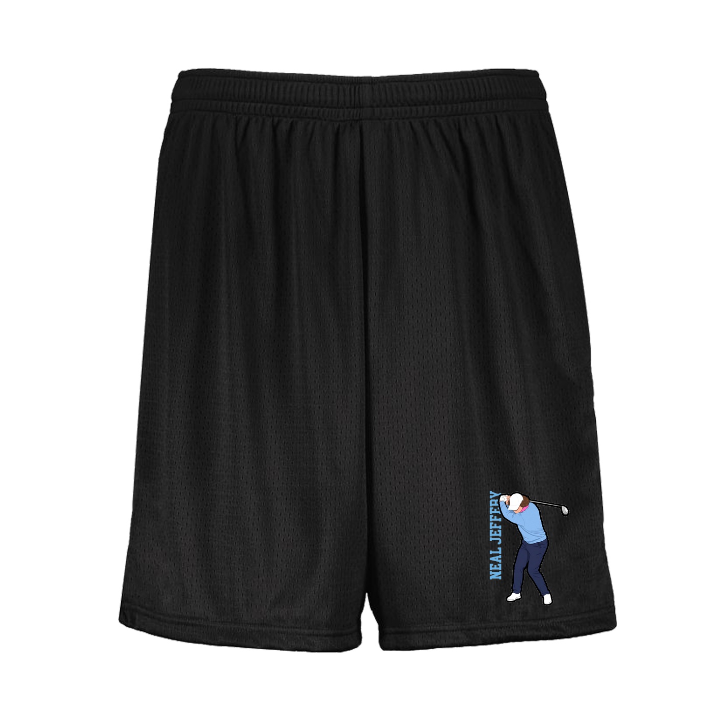 Shorts — Name Vertical in Black