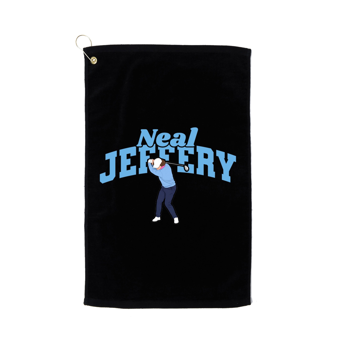 Golf Towel — Signature Arch in Black