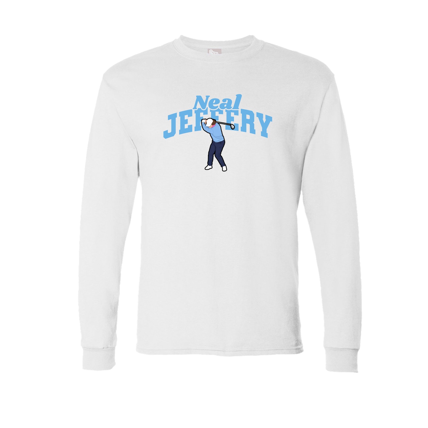 Long Sleeve Tee — Signature Arch in White