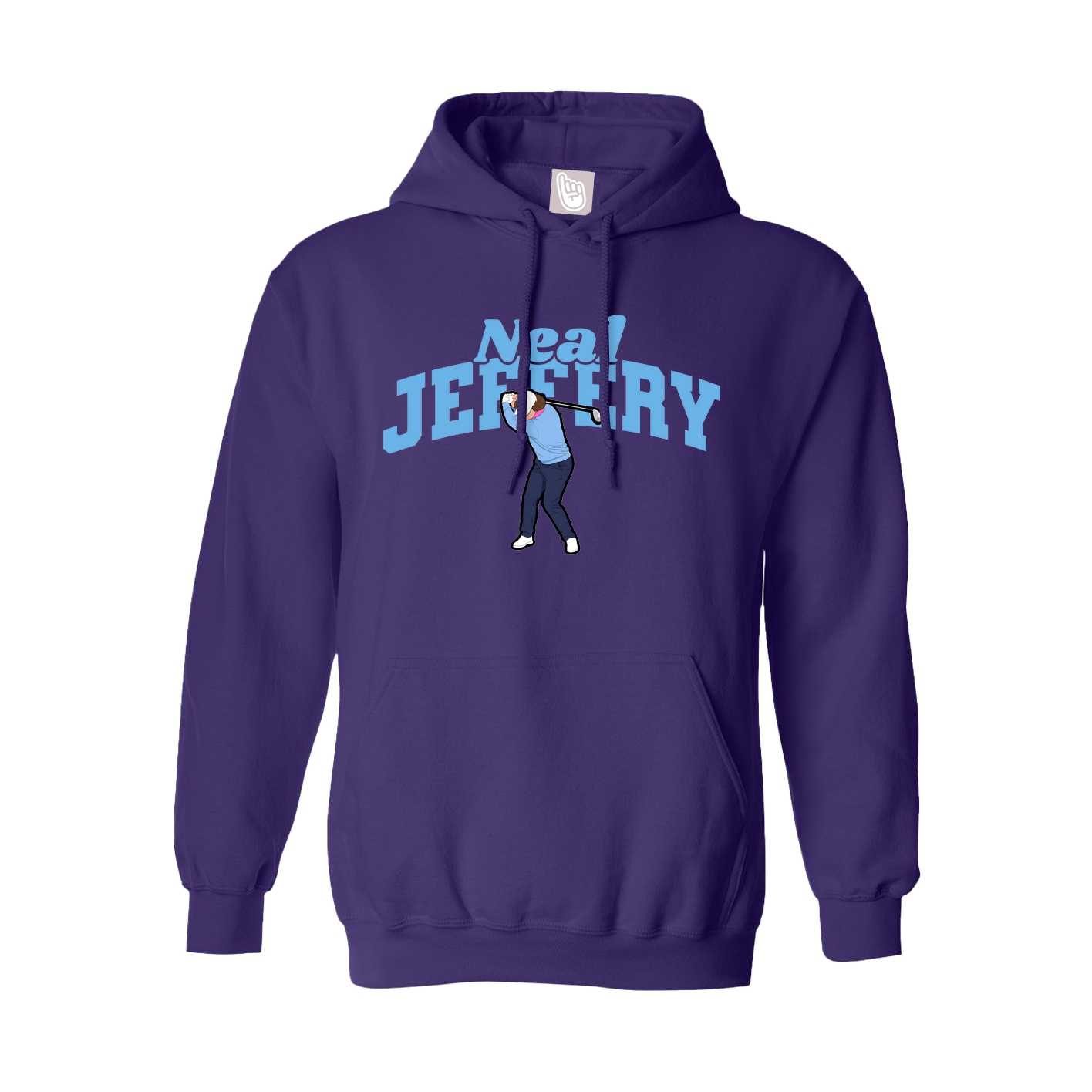 Hoodie — Signature Arch in Purple