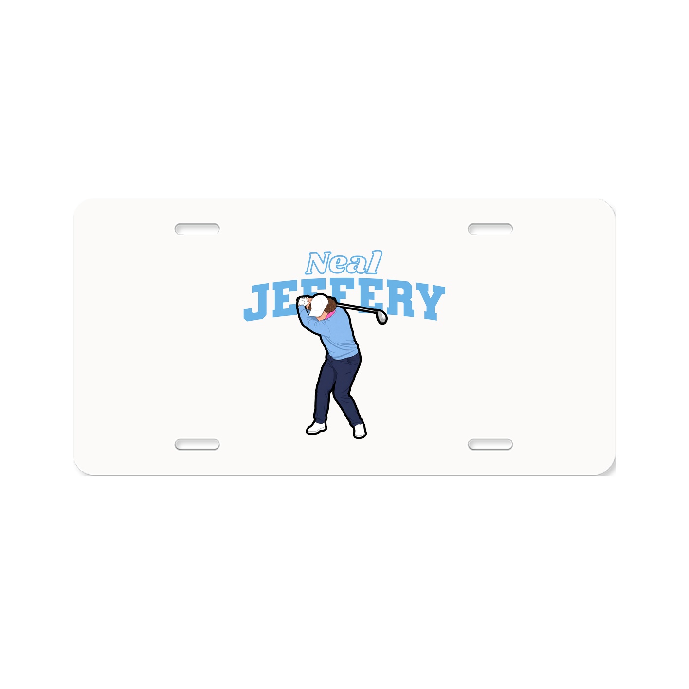 License Plate — Name Arch in Classic