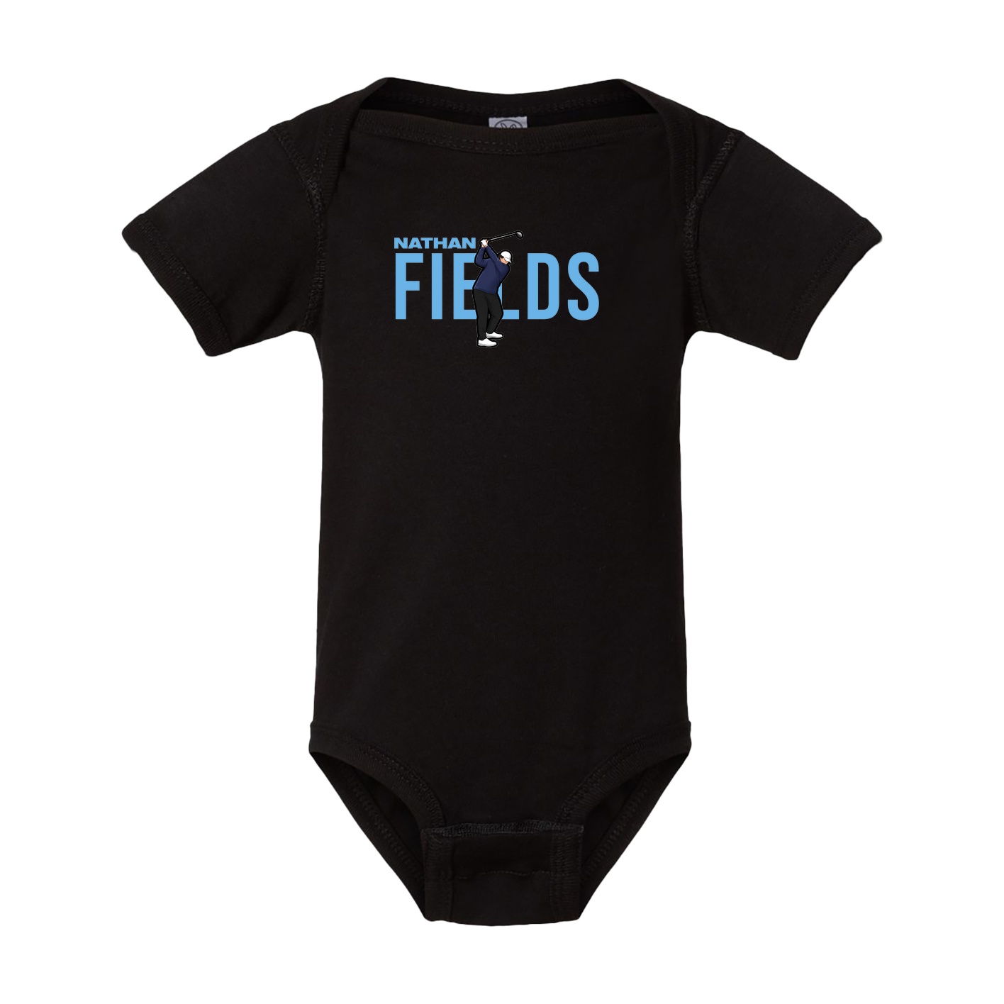 Baby Onesie — Player Name in Black