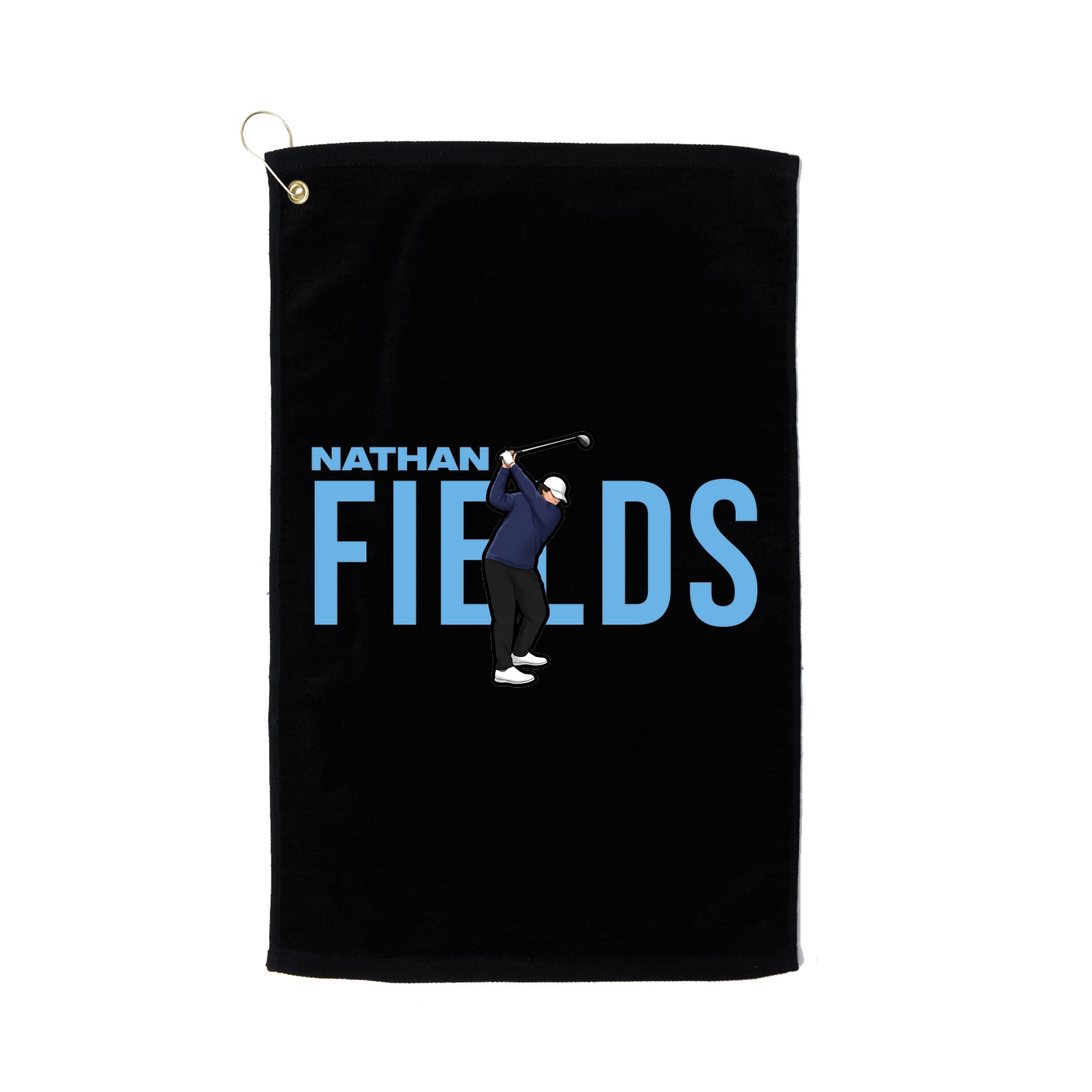 Golf Towel — Player Name in Black