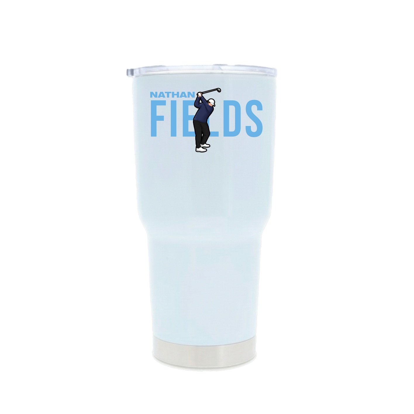 30oz Stainless Steel Tumbler — Player Name in White