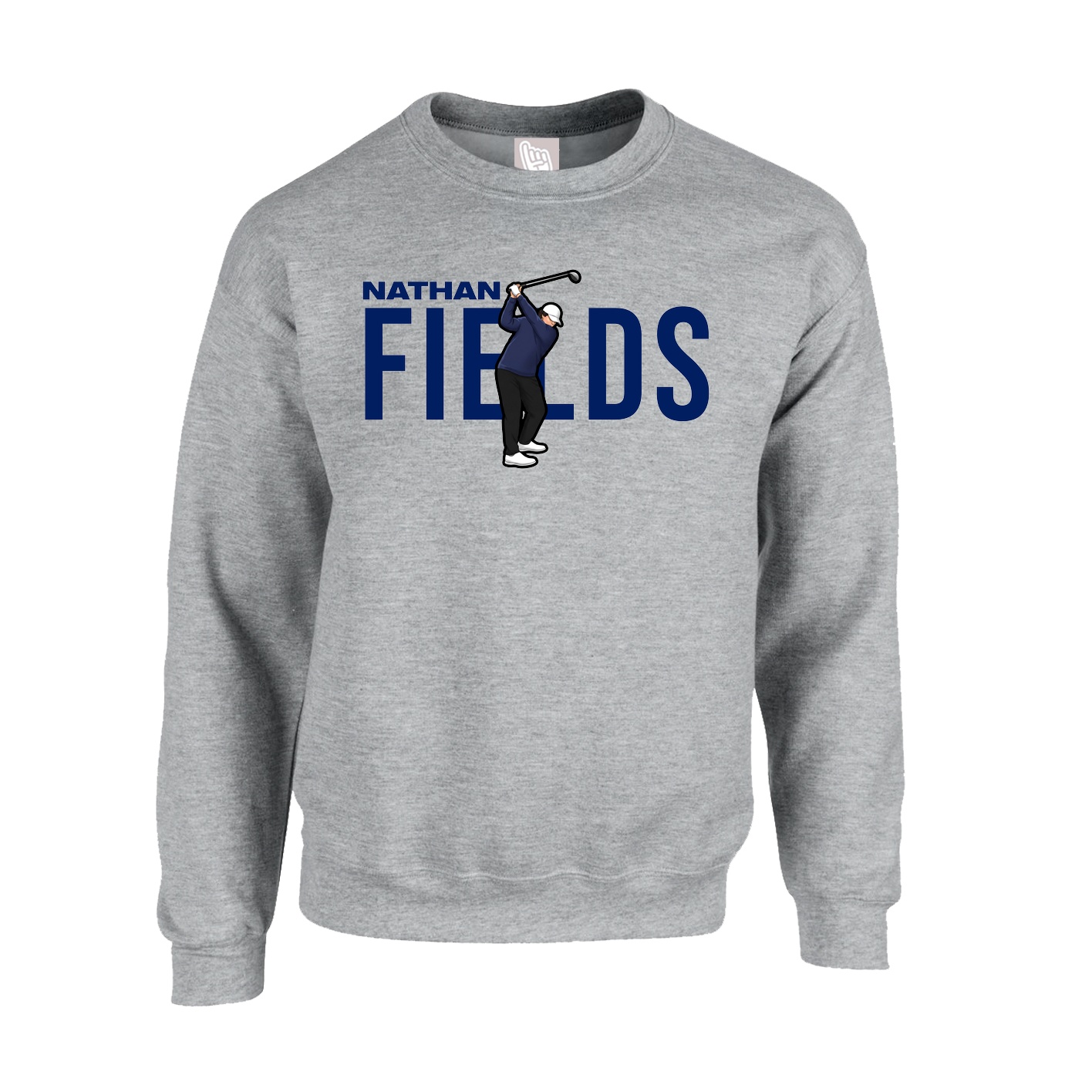 Fleece Crew — Player Name in Grey