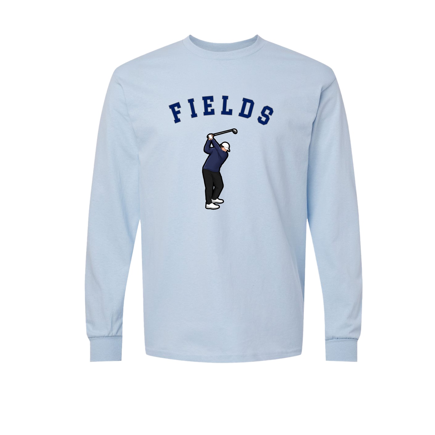 Long Sleeve Tee — Shirsey Arch in Light Blue