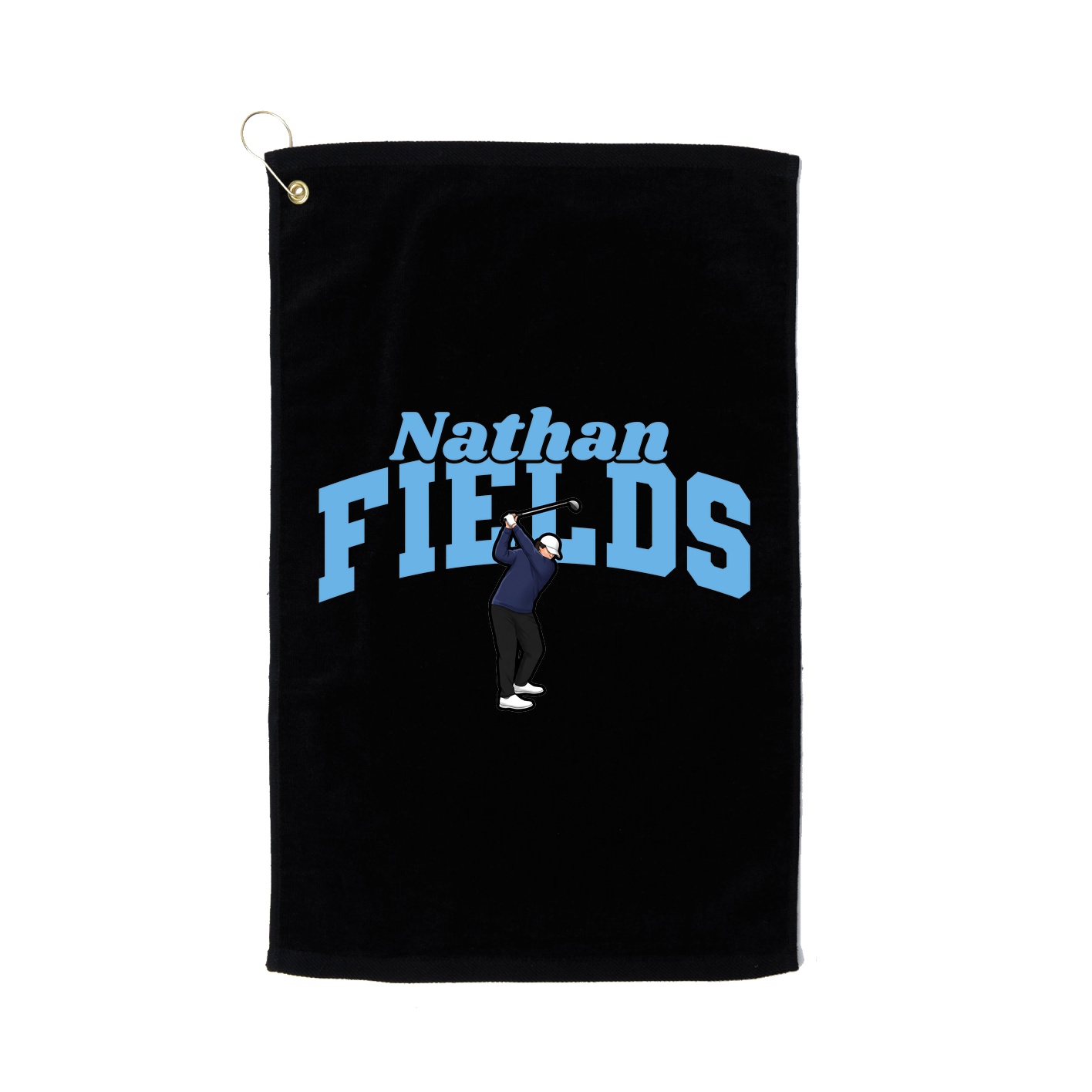 Golf Towel — Signature Arch in Black
