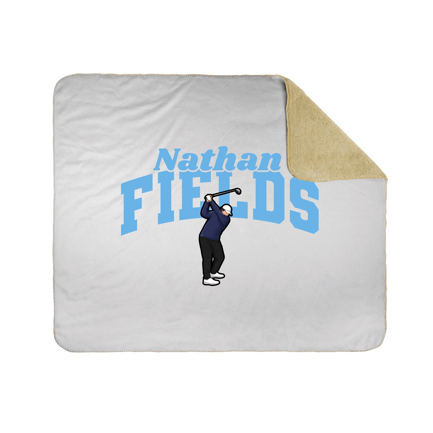 Throw Blanket — Signature Arch in White