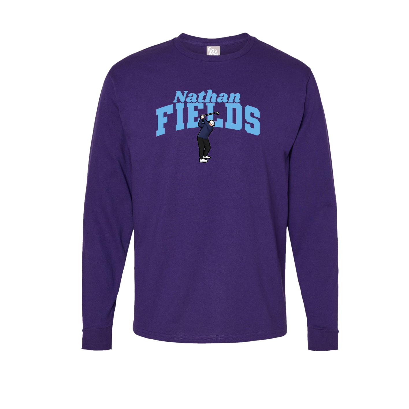 Long Sleeve Tee — Signature Arch in Purple